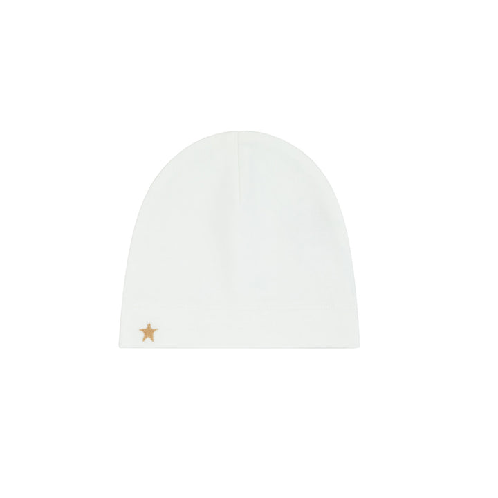 footie velour bebe patch with beanie - ivory-199