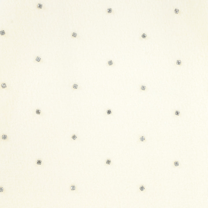 skirt midi wool with studs - ivory