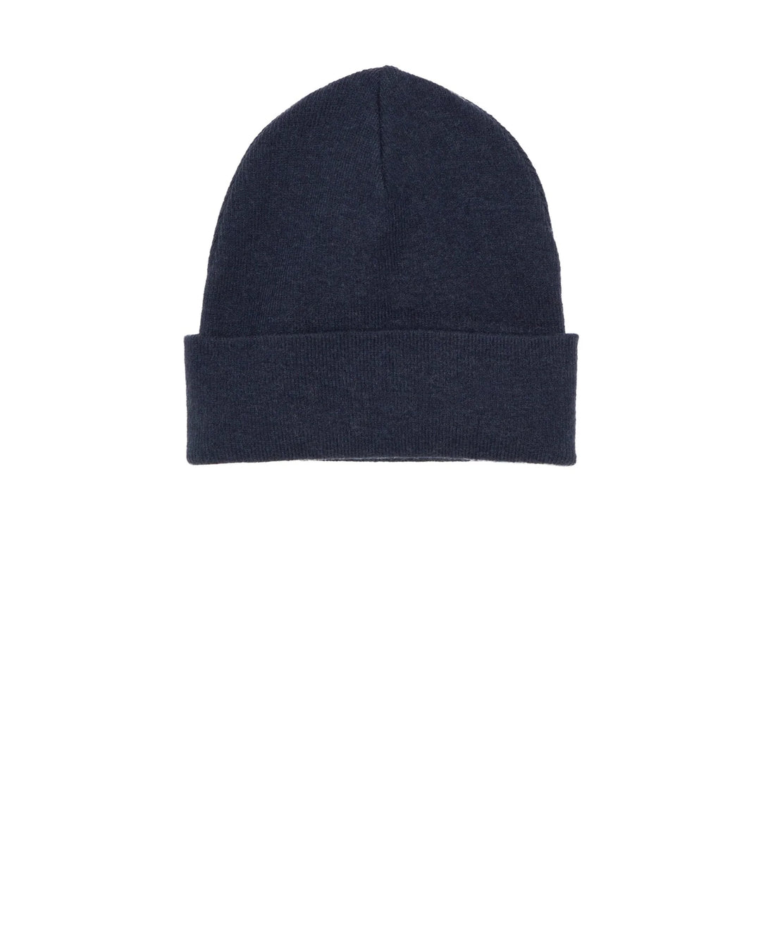 hat knit with cuff - navy