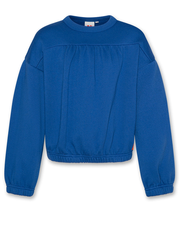 top l/s sintched sweatshirt - bright blue