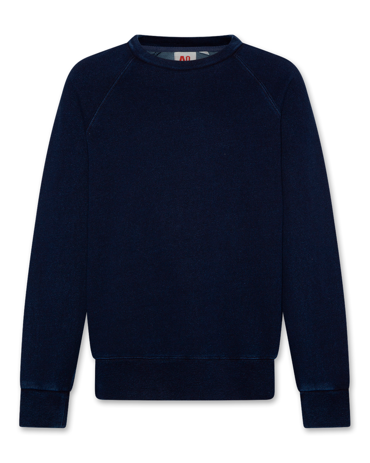 top l/s denim sweatshirt - wash rinse