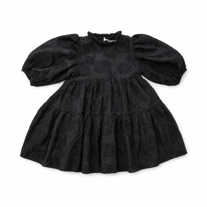 dress amillia textured tiered - black