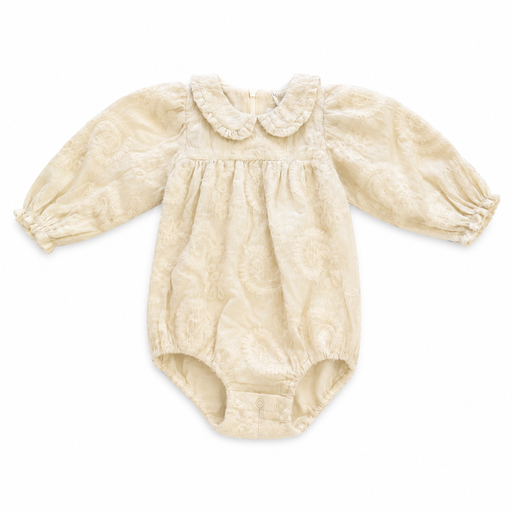 one piece amillia textured romper - ivory