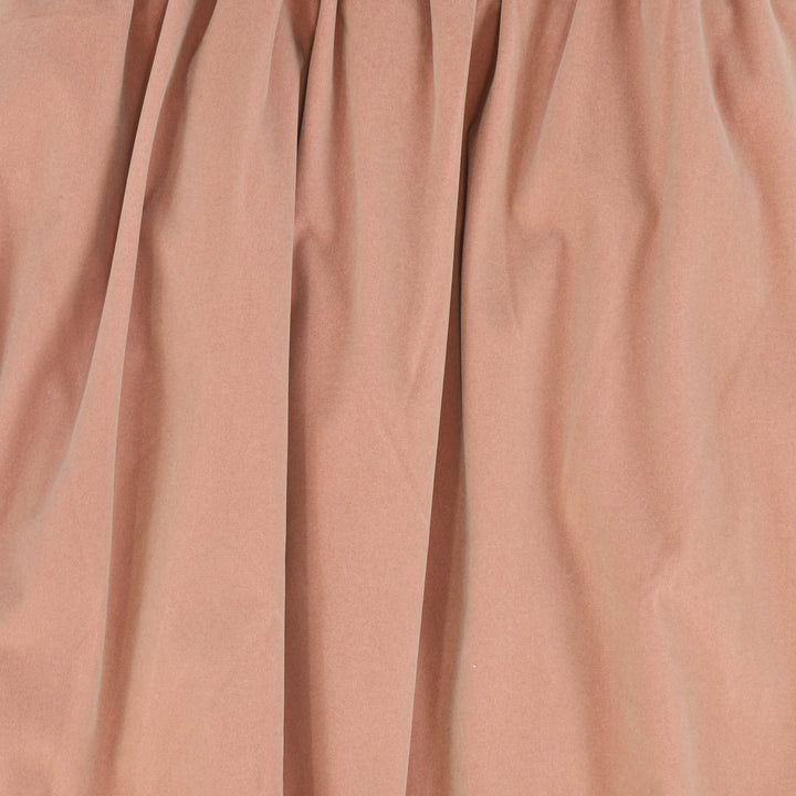 set outfit taffeta shirt velvet maxi skirt with studded collar - mauve