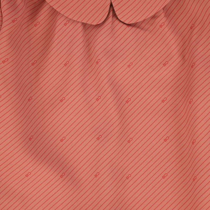 shirt l/s striped logo blouse - mauve