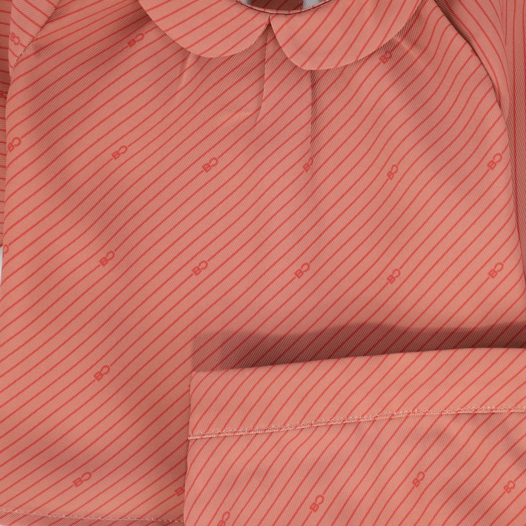 set outfit striped logo blouse and bloomers - mauve