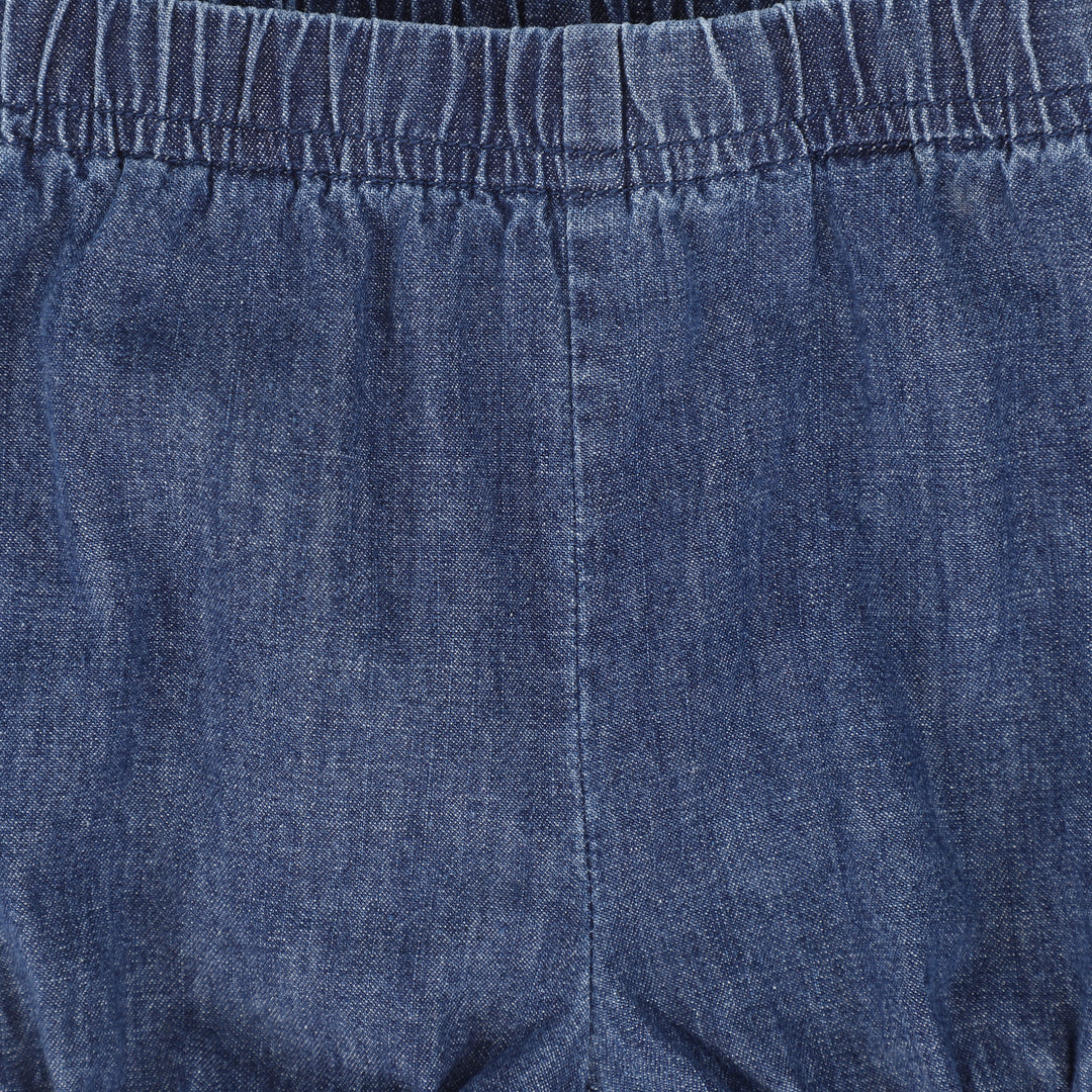 bloomer with suspenders - denim