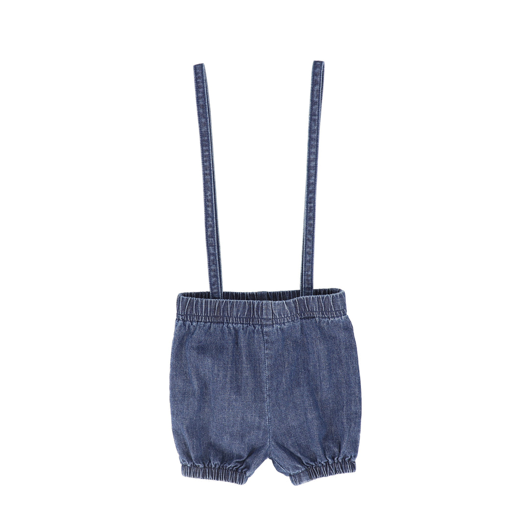 bloomer with suspenders - denim