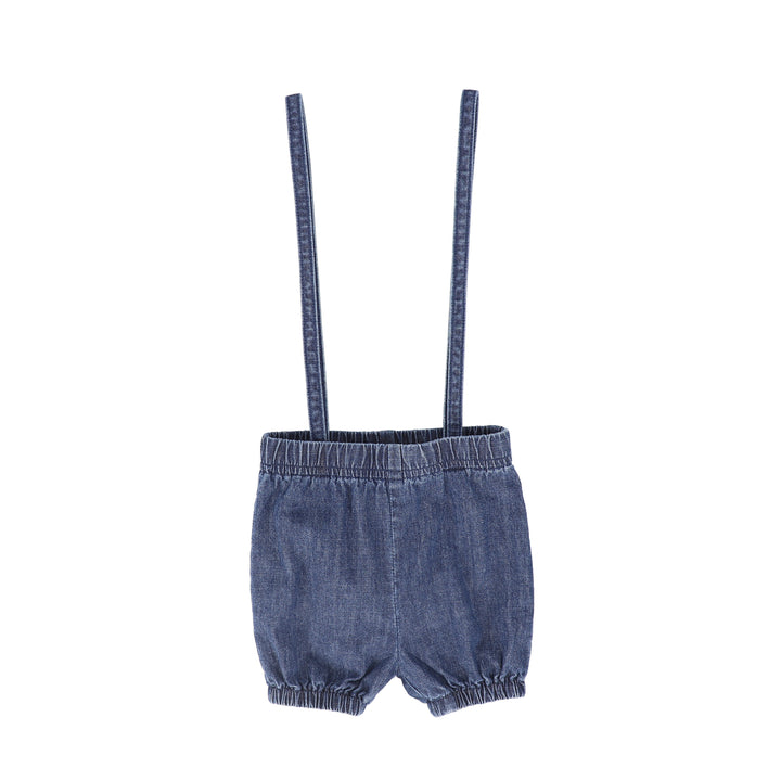 bloomer with suspenders - denim