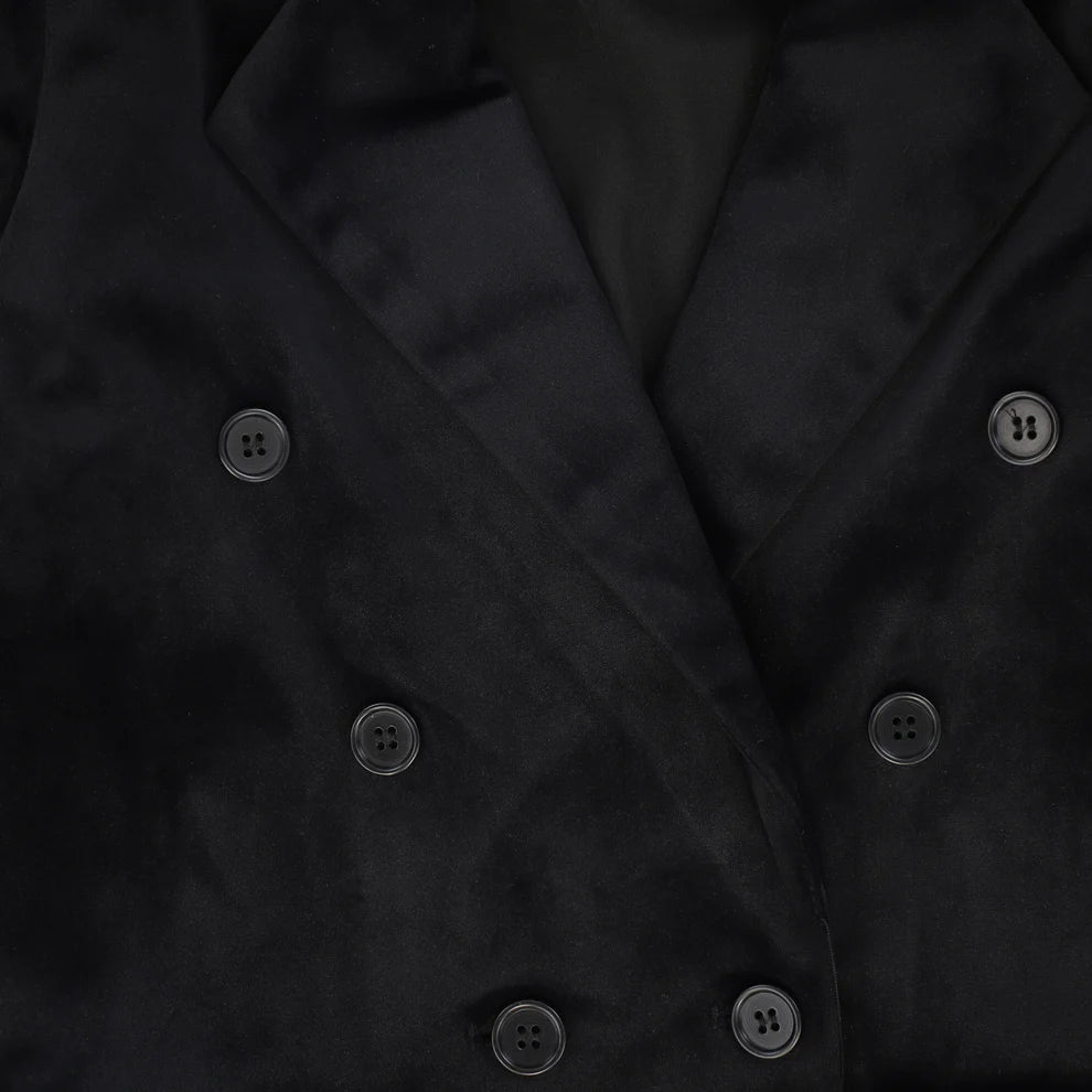 blazer velvet - black