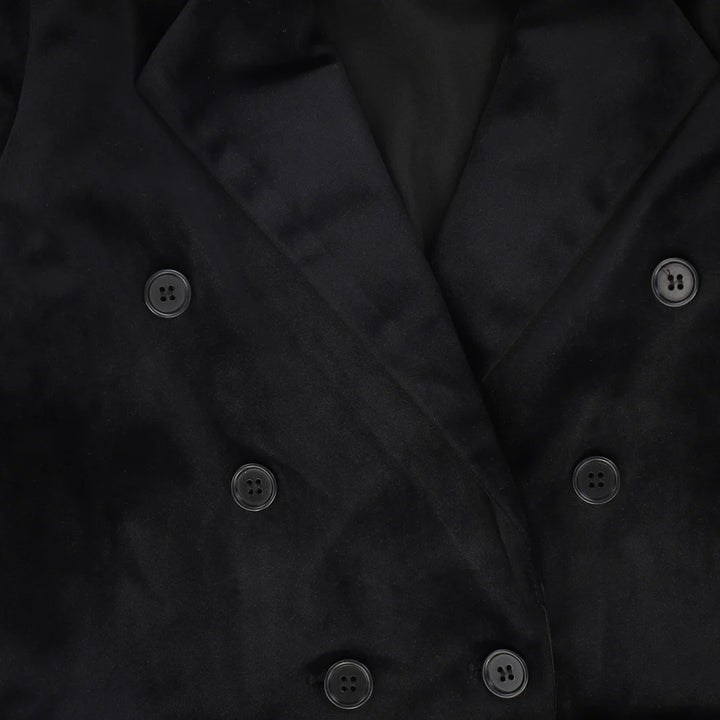 blazer velvet - black