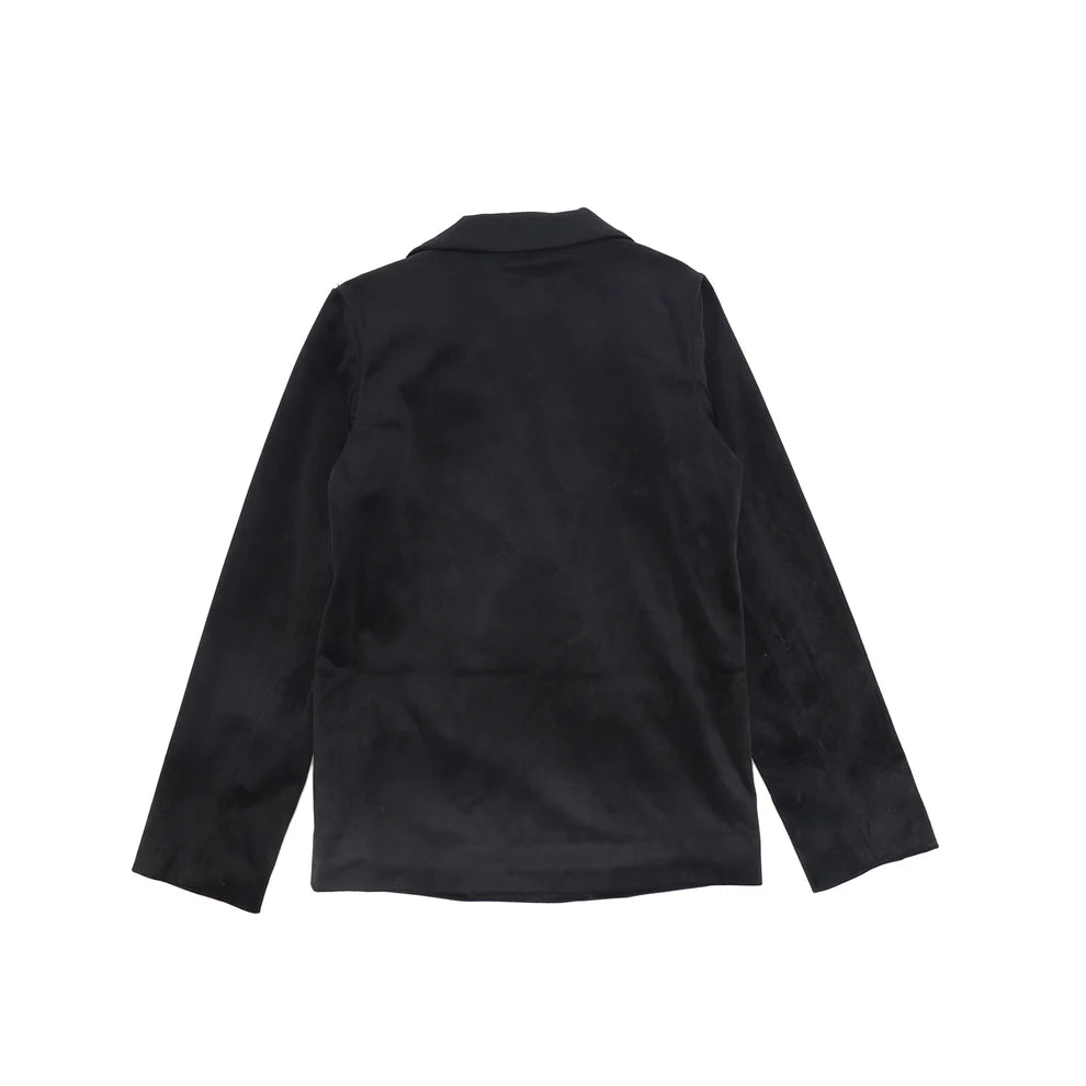 blazer velvet - black