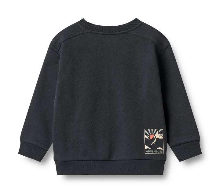 top l/s color block sweatshirt - navy