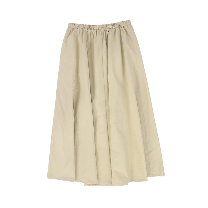 skirt parachute drawstring with zipper pockets - tan