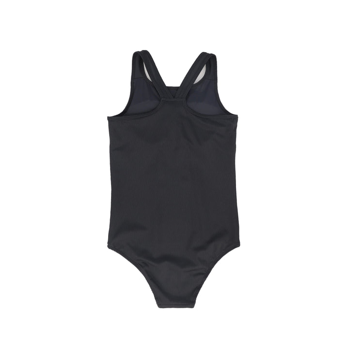 bathing suit ribbed - black