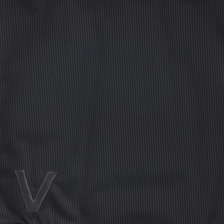 bathing suit ribbed - black