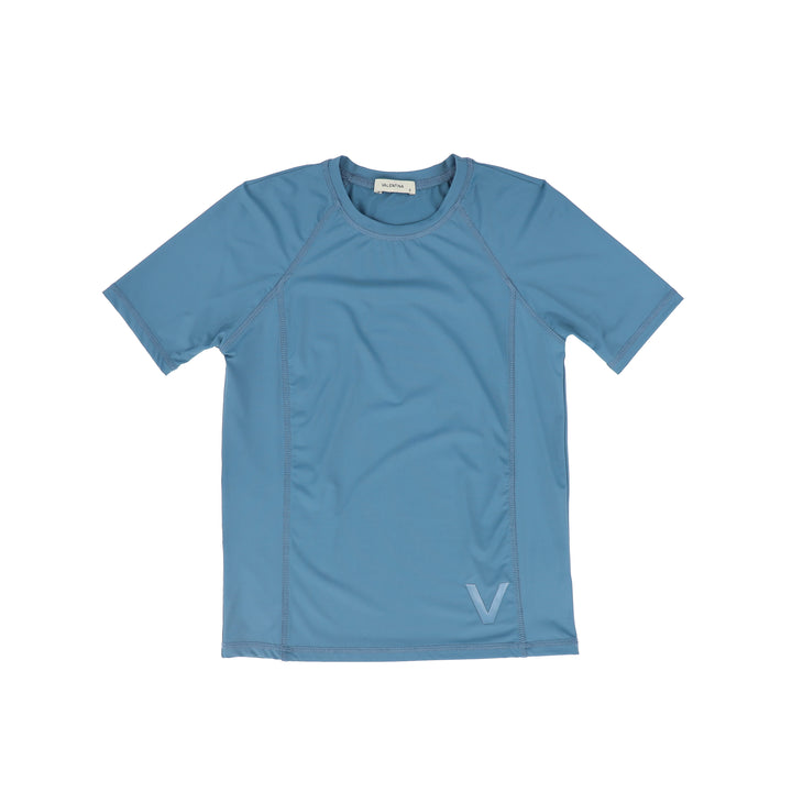 swim tee mini logo - blue