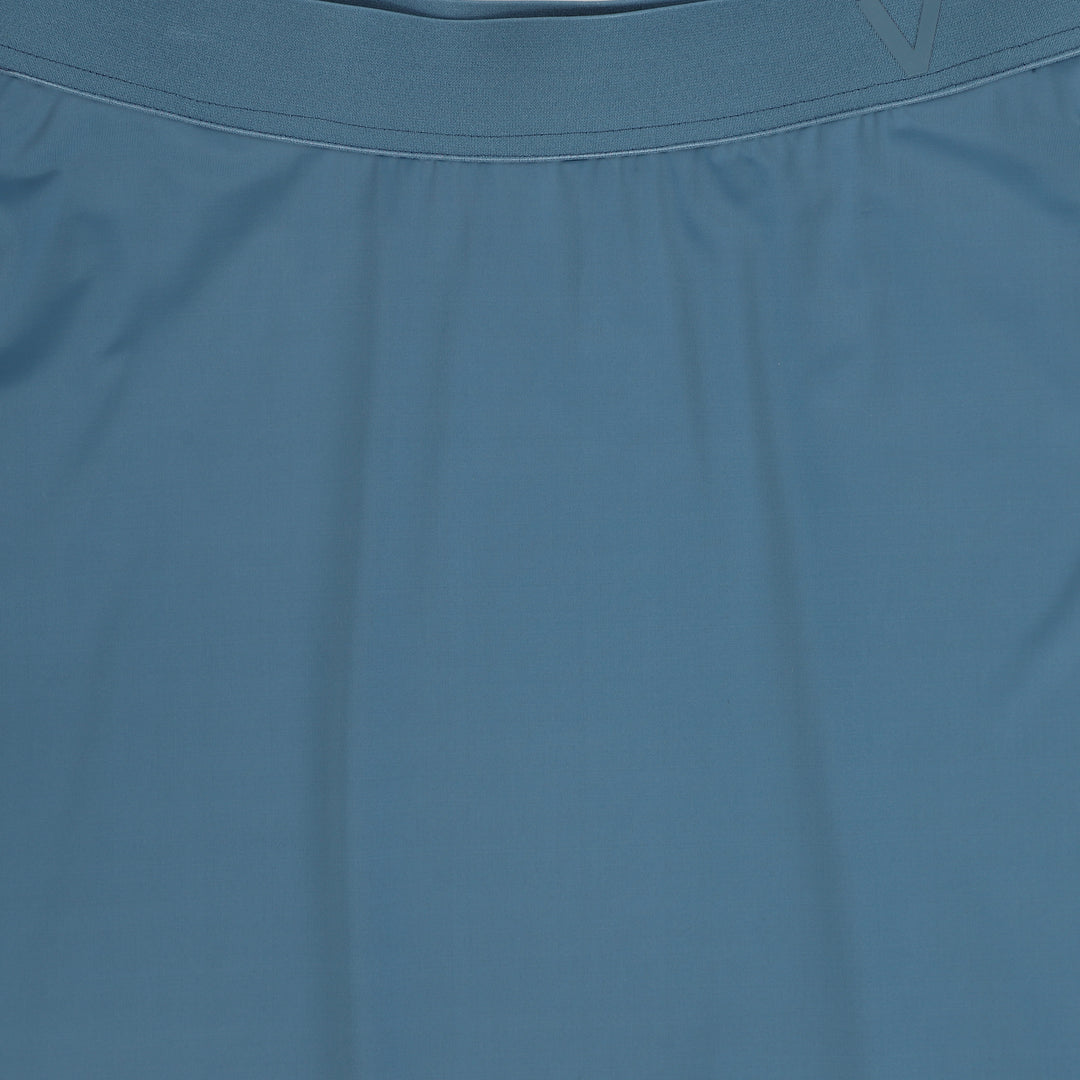 swim skirt logo waist band - blue