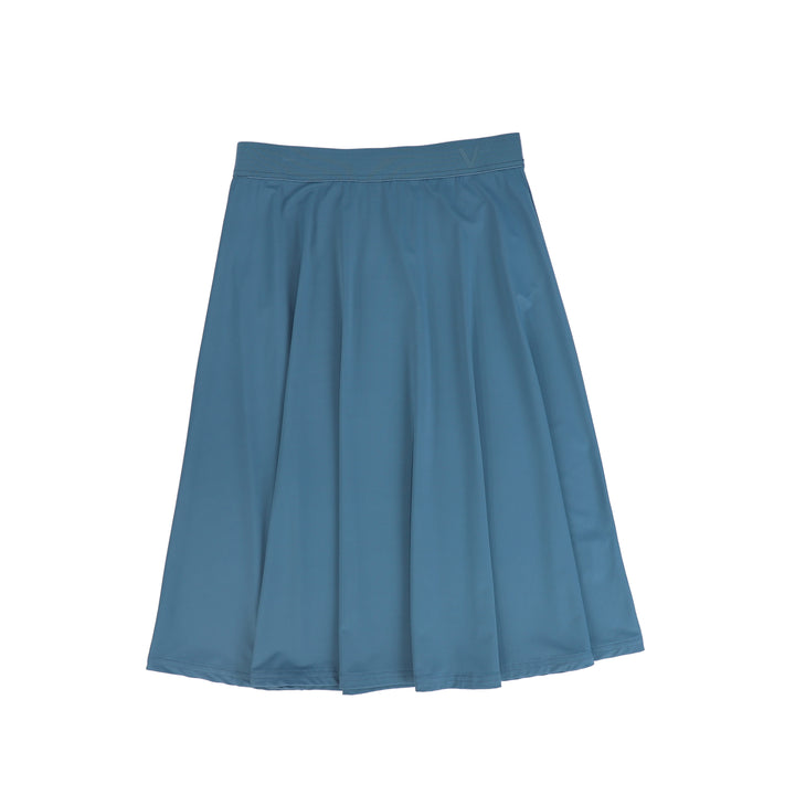 swim skirt logo waist band - blue