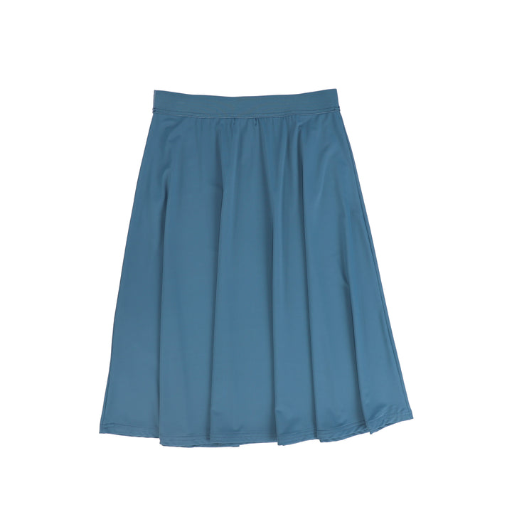swim skirt logo waist band - blue