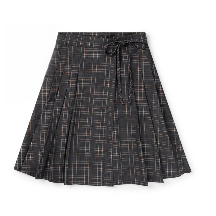 skirt plaid - grey