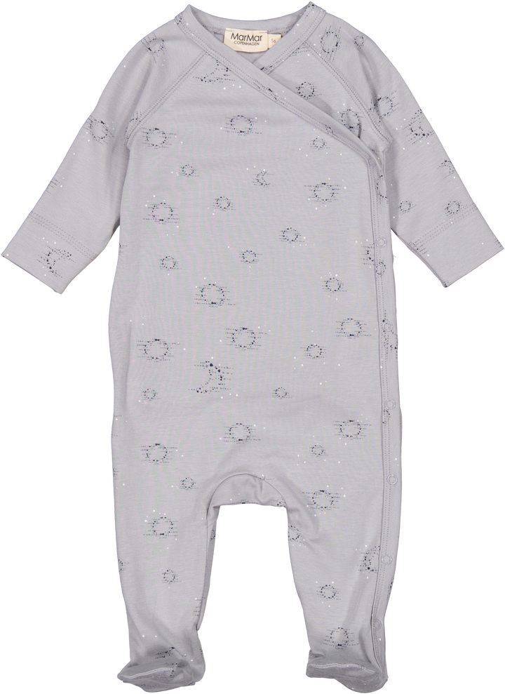 footie moon print wrap with hat - moon-1652