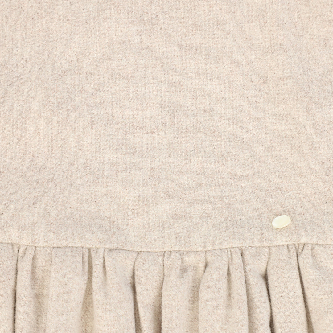dress marled wool jumper with collar - oatmeal
