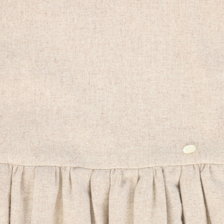 dress marled wool jumper with collar - oatmeal