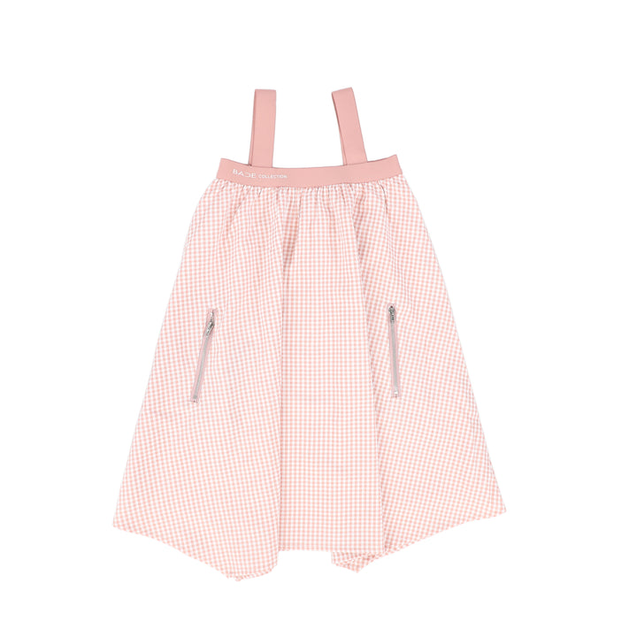 dress gingham jumper - pink
