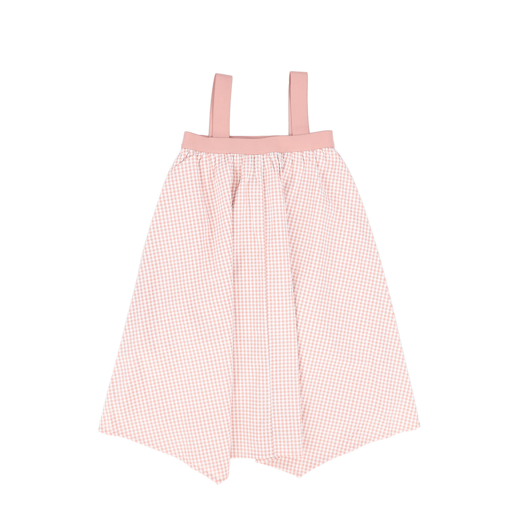 dress gingham jumper - pink