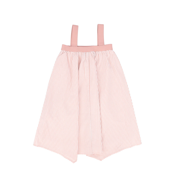 dress gingham jumper - pink