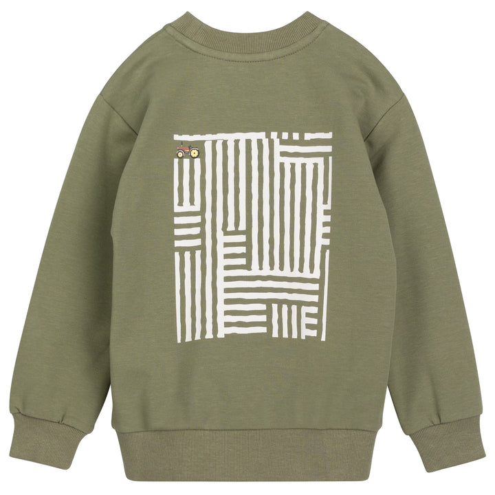 top l/s sweat tractor - green dusty