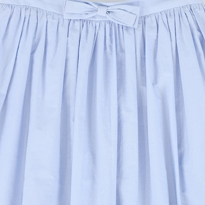 skirt eyelet design - light blue