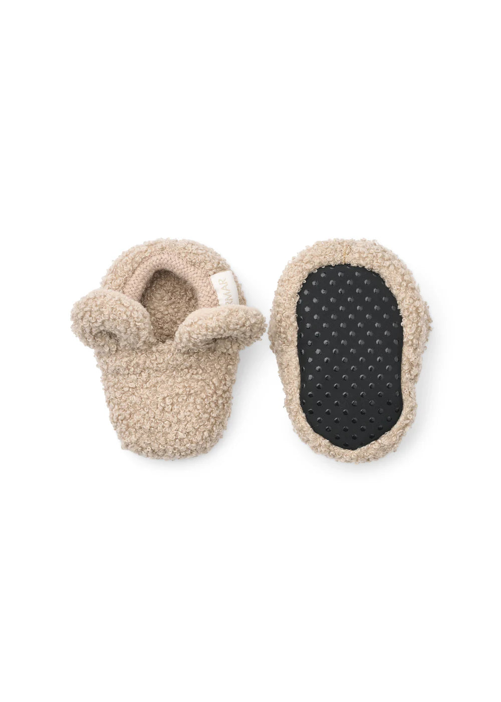 shoes bonded teddy sherpa slipper - oyster grey