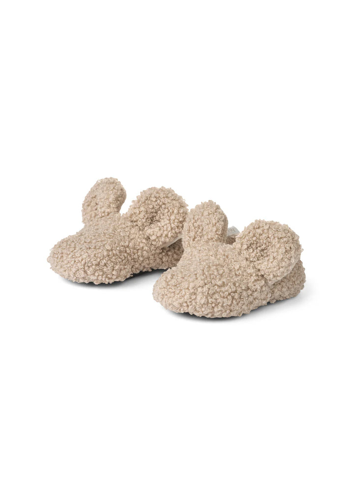 shoes bonded teddy sherpa slipper - oyster grey