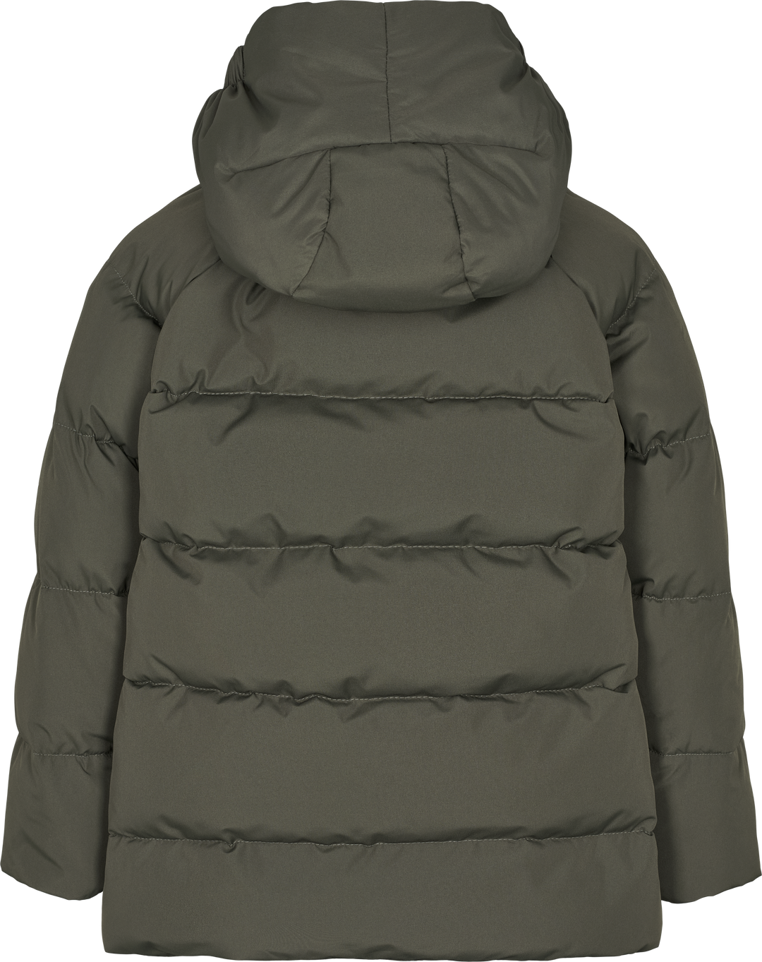 coat down tech puffer - dark moss