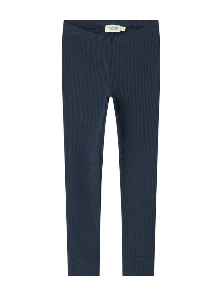 set outfit ribbed henley tee l/s and leggings - pilot navy