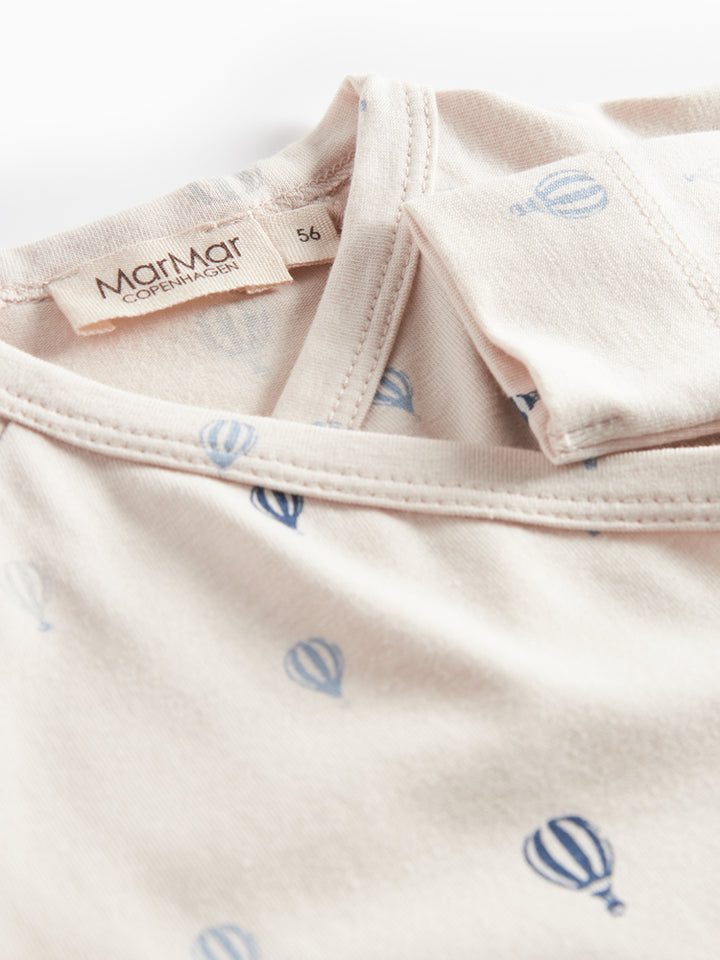 set knit hot air balloon wrap onesie and footie pants with beanie - air balloon