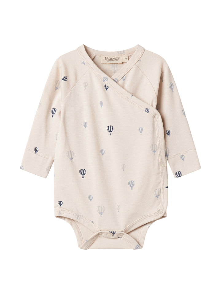 set knit hot air balloon wrap onesie and footie pants with beanie - air balloon