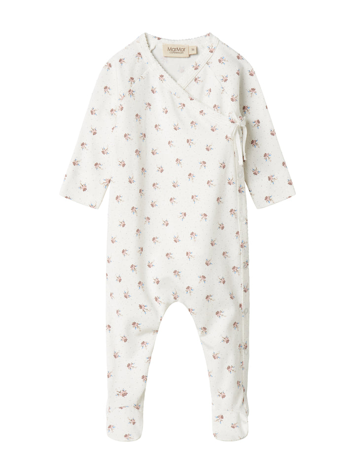 footie mini tulip print wrap with beanie - little tulip