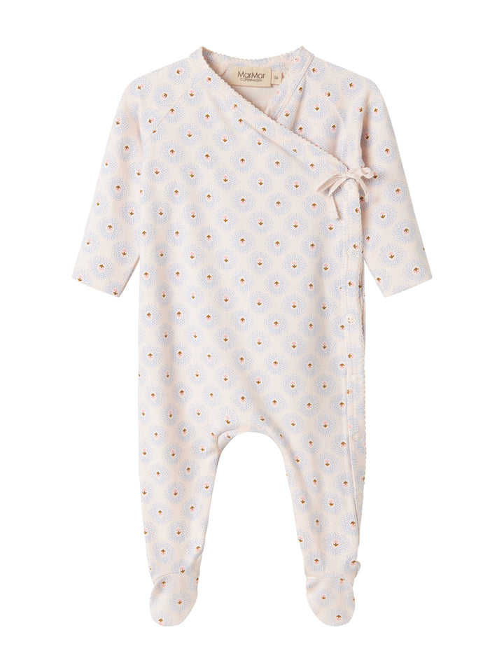 set footie mini tulip print wrap with beanie and blanket - little tulip