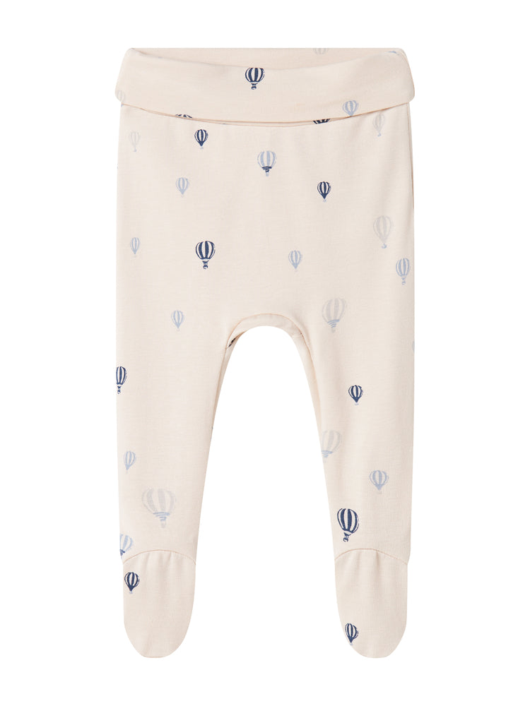 set knit hot air balloon wrap onesie and footie pants with beanie - air balloon