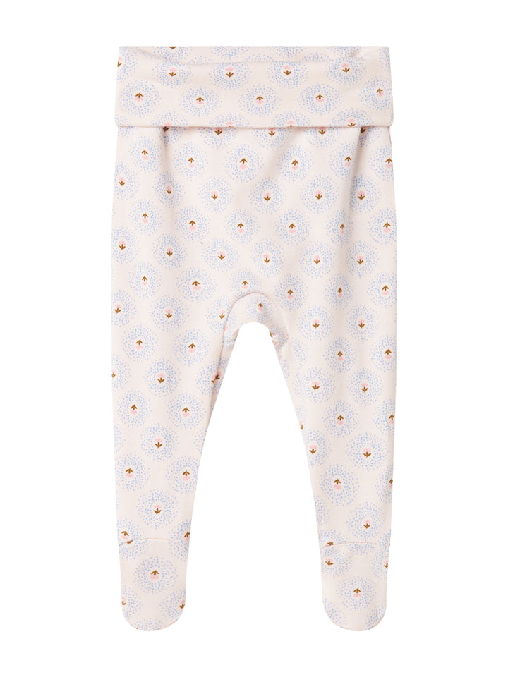 set knit mini tulip print wrap onesie and footie pants with beanie - little tulip