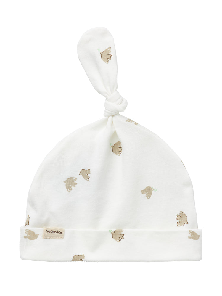 set knit dove print wrap top and footie pants with hat - peace