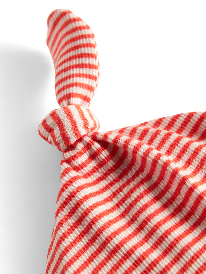 footie striped snap with beanie - red stripe