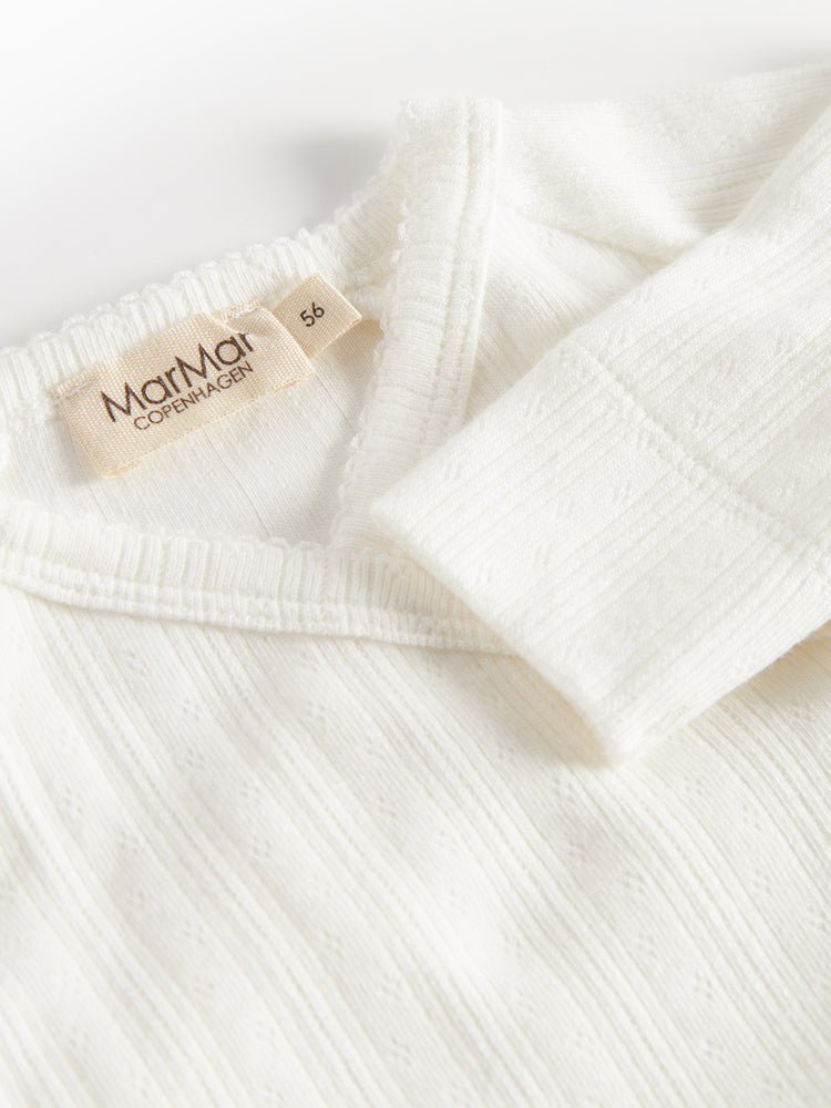 set footie pointelle wrap with beanie and blanket - gentle white