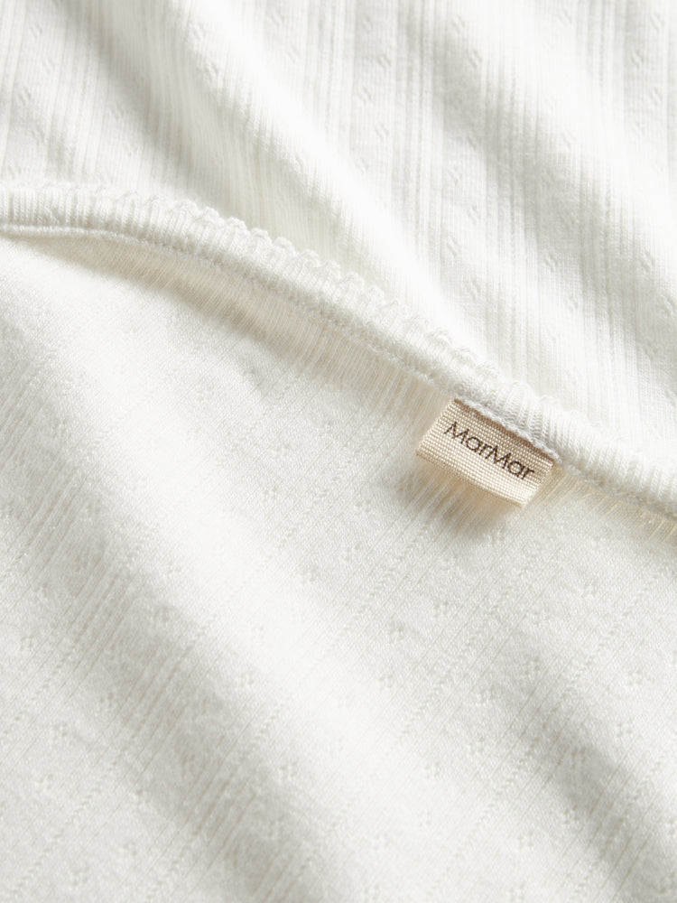 set footie pointelle wrap with beanie and blanket - gentle white