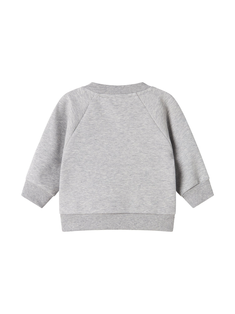 top l/s sherpa logo sweat - marmar logo