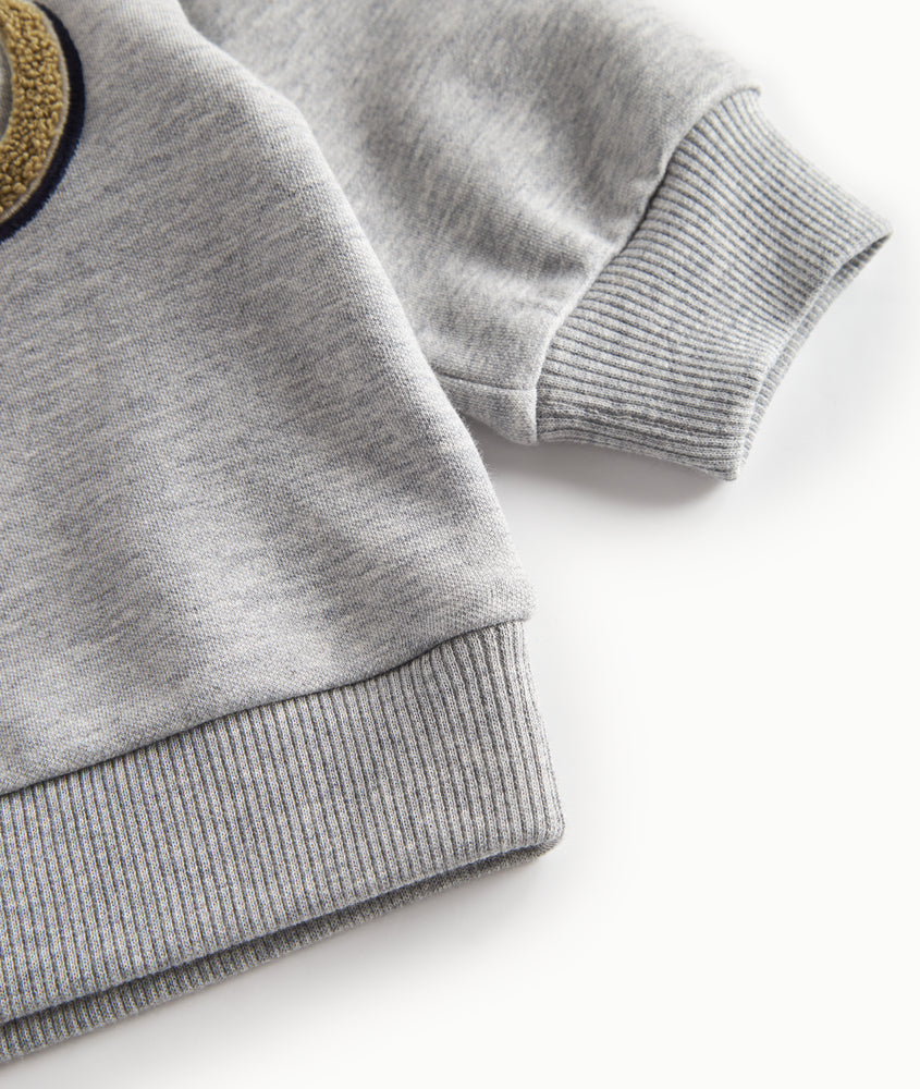 top l/s sherpa logo sweat - marmar logo