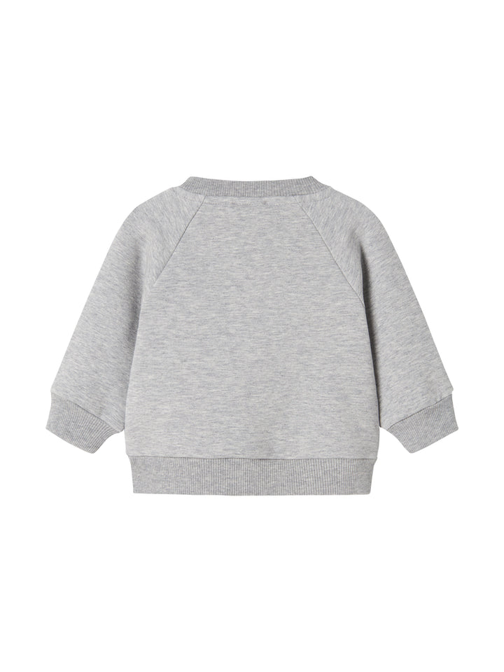 top l/s sherpa logo sweat - lavender logo